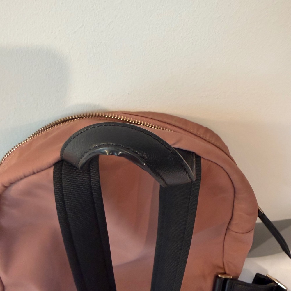 Kate Spade New York Chelsea Medium Nylon Backpack Rosewood Gold Hardware - Picture 12 of 12